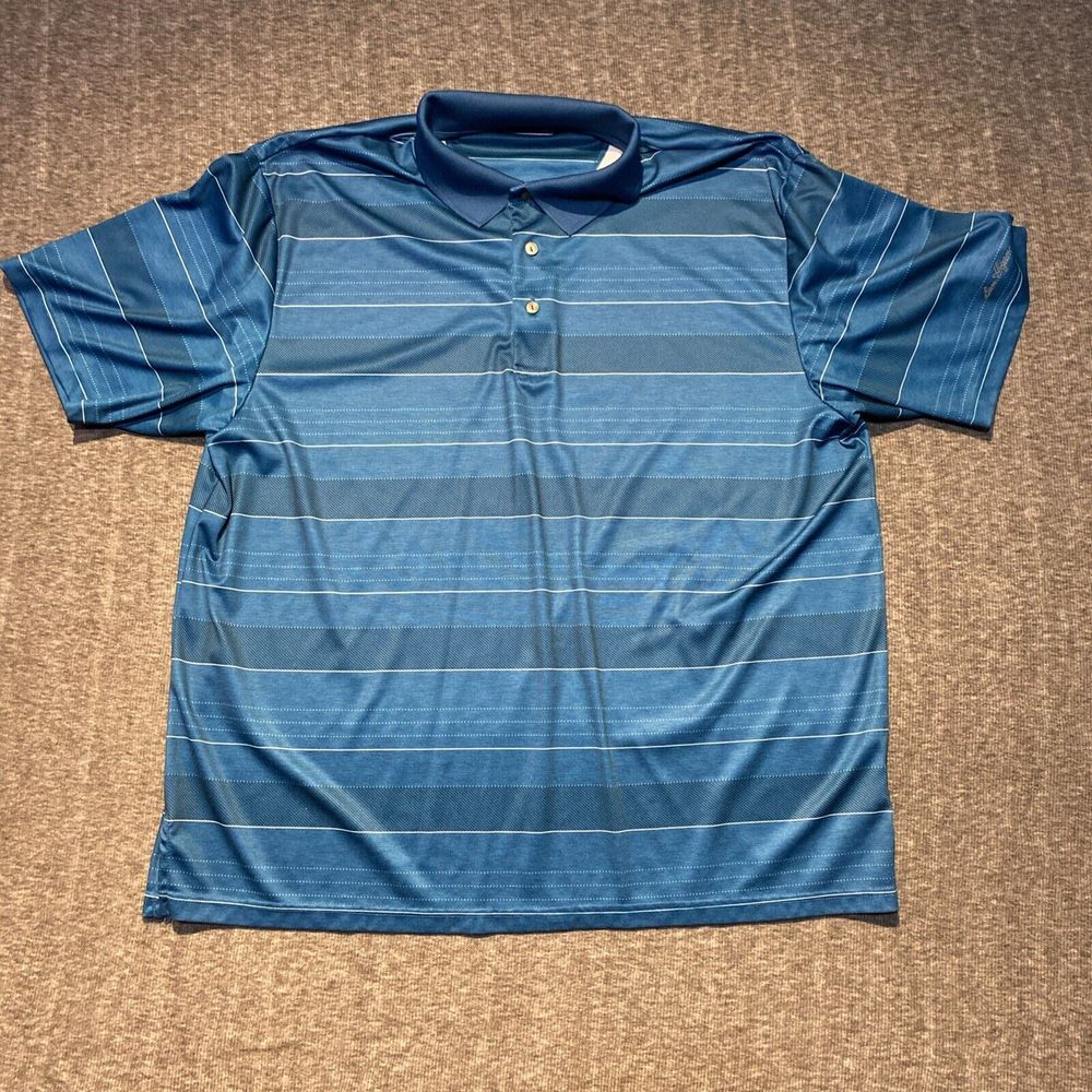 Ben Hogan Polo Shirt Adult 2X-Large Blue Golf Golfer Rugby Casual Men